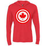 T-Shirts Vintage Red / X-Small Captain Canada Triblend Long Sleeve Hoodie Tee