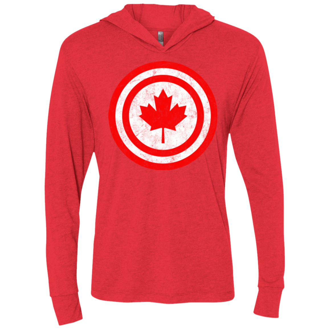 T-Shirts Vintage Red / X-Small Captain Canada Triblend Long Sleeve Hoodie Tee