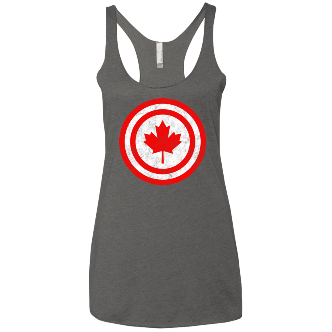 T-Shirts Premium Heather / X-Small Captain Canada Women's Triblend Racerback Tank