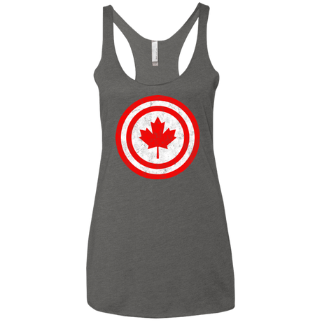 T-Shirts Premium Heather / X-Small Captain Canada Women's Triblend Racerback Tank