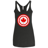 T-Shirts Vintage Black / X-Small Captain Canada Women's Triblend Racerback Tank