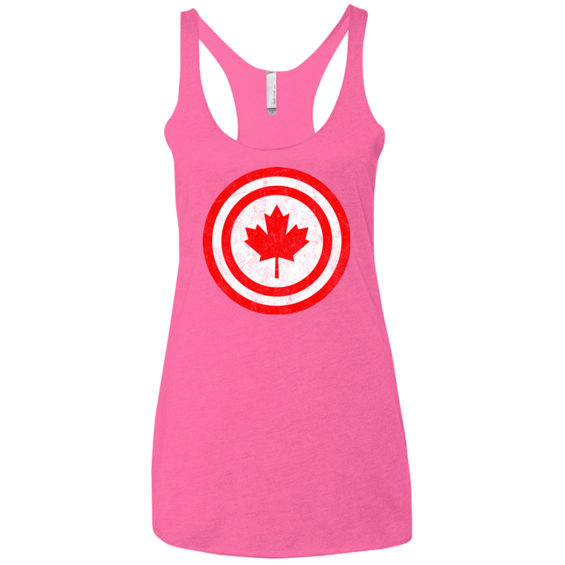 T-Shirts Vintage Pink / X-Small Captain Canada Women's Triblend Racerback Tank