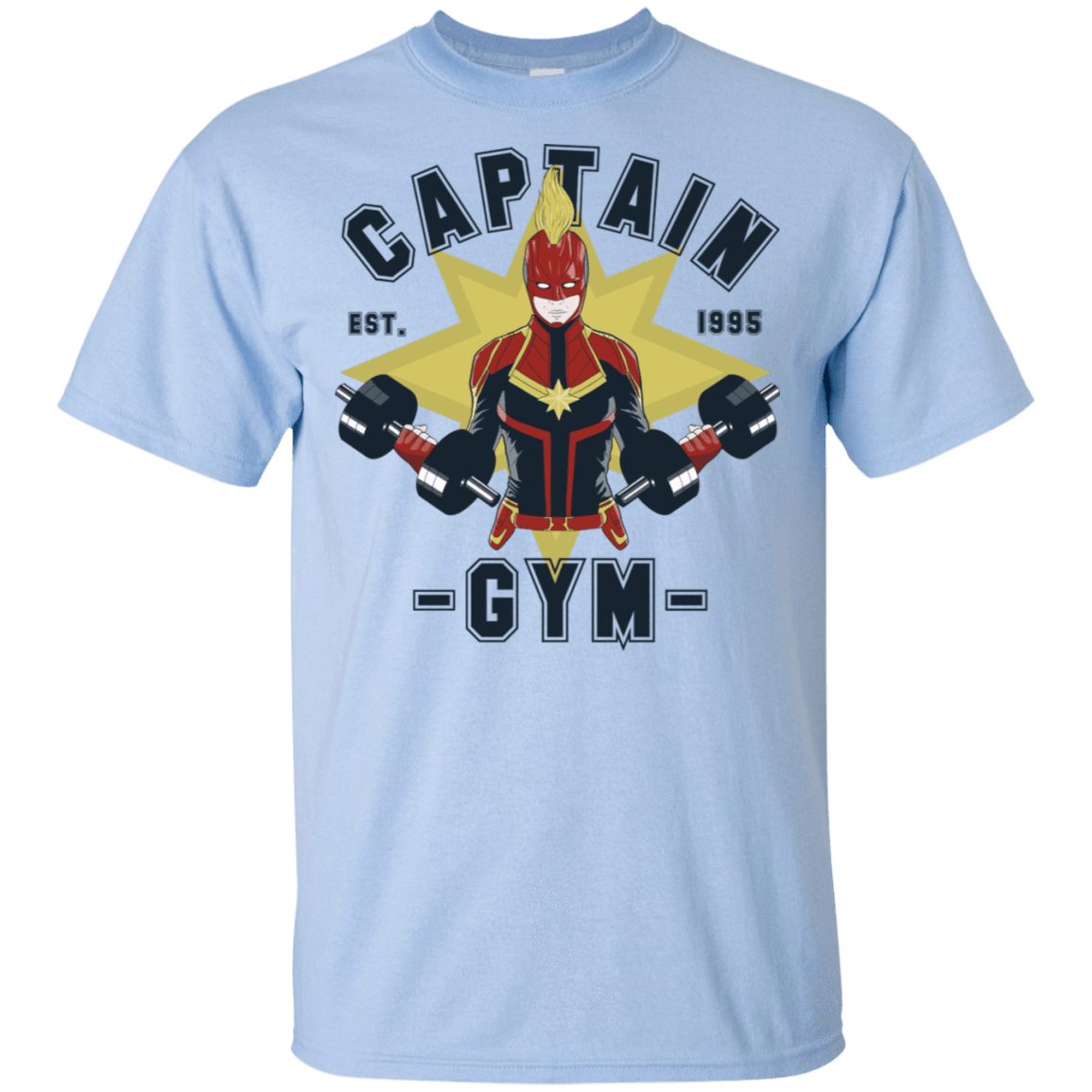 T-Shirts Light Blue / S Captain Gym T-Shirt