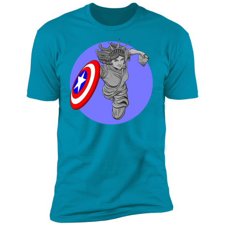 T-Shirts Turquoise / S Captain Liberty Men's Premium T-Shirt