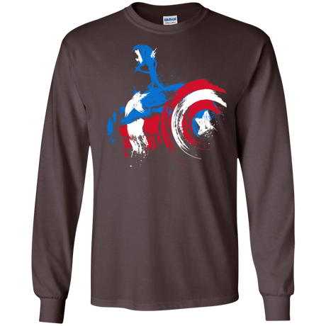 T-Shirts Dark Chocolate / S Captain Men's Long Sleeve T-Shirt