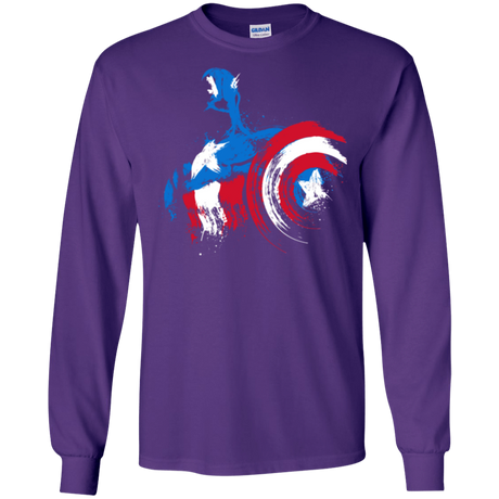 T-Shirts Purple / S Captain Men's Long Sleeve T-Shirt