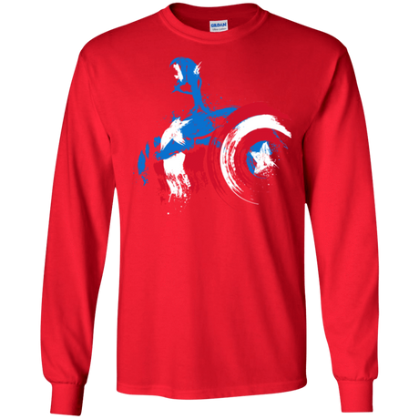 T-Shirts Red / S Captain Men's Long Sleeve T-Shirt