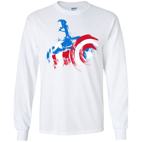 T-Shirts White / S Captain Men's Long Sleeve T-Shirt