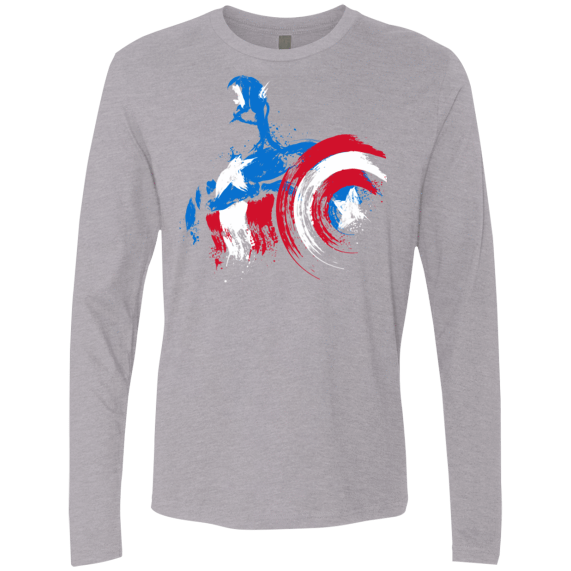 T-Shirts Heather Grey / S Captain Men's Premium Long Sleeve