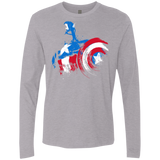 T-Shirts Heather Grey / S Captain Men's Premium Long Sleeve