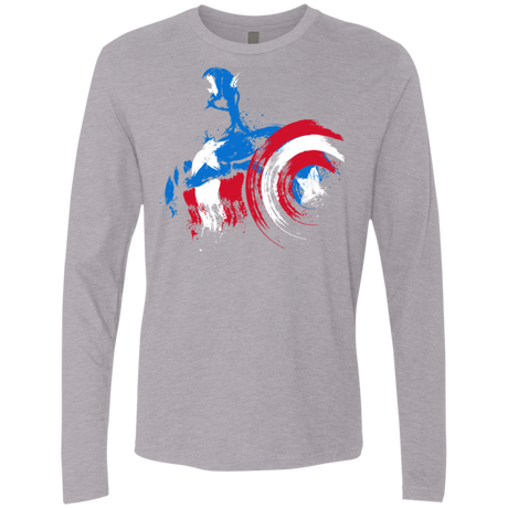 T-Shirts Heather Grey / S Captain Men's Premium Long Sleeve