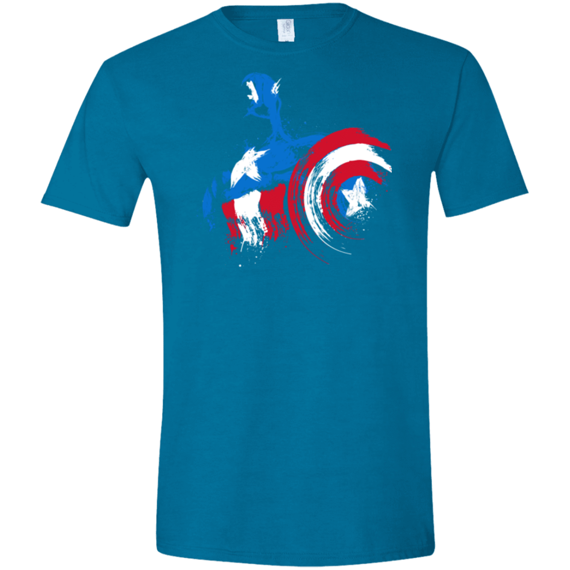 T-Shirts Antique Sapphire / S Captain Men's Semi-Fitted Softstyle