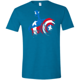 T-Shirts Antique Sapphire / S Captain Men's Semi-Fitted Softstyle