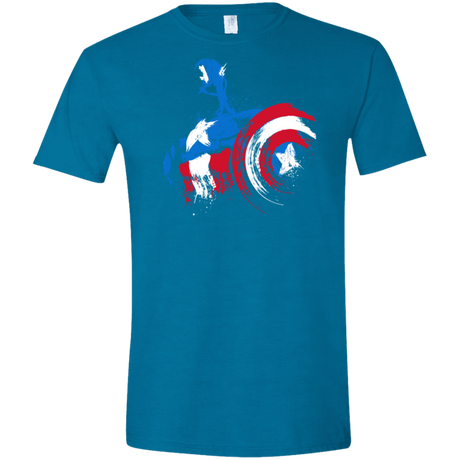 T-Shirts Antique Sapphire / S Captain Men's Semi-Fitted Softstyle