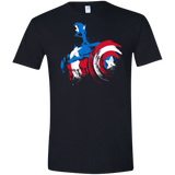 T-Shirts Black / X-Small Captain Men's Semi-Fitted Softstyle