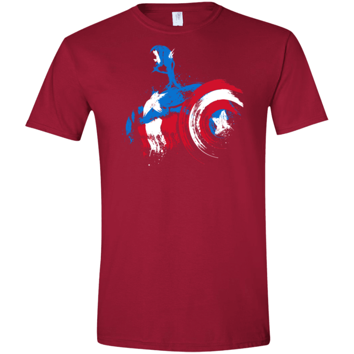 T-Shirts Cardinal Red / S Captain Men's Semi-Fitted Softstyle