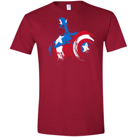 T-Shirts Cardinal Red / S Captain Men's Semi-Fitted Softstyle