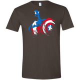 T-Shirts Dark Chocolate / S Captain Men's Semi-Fitted Softstyle