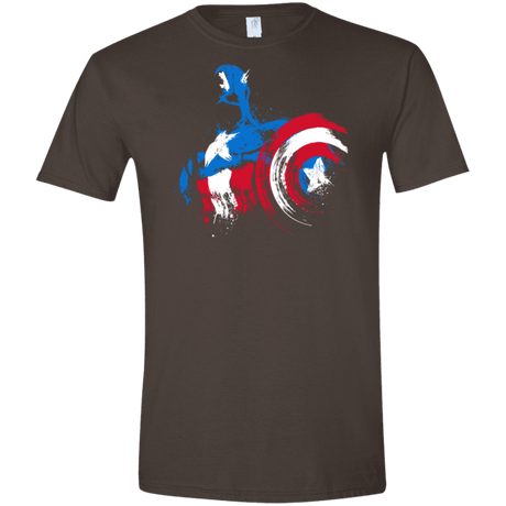 T-Shirts Dark Chocolate / S Captain Men's Semi-Fitted Softstyle