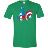 T-Shirts Heather Irish Green / S Captain Men's Semi-Fitted Softstyle