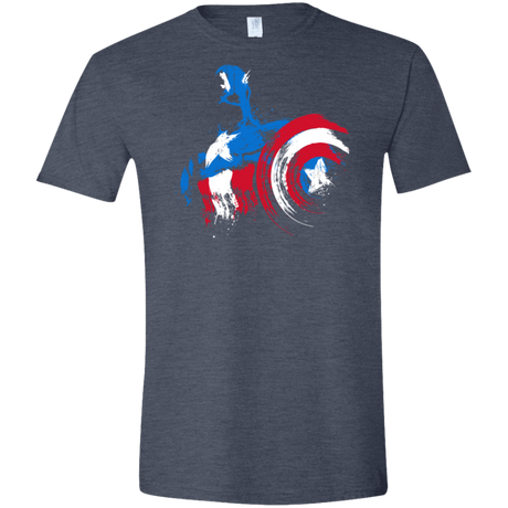 T-Shirts Heather Navy / S Captain Men's Semi-Fitted Softstyle