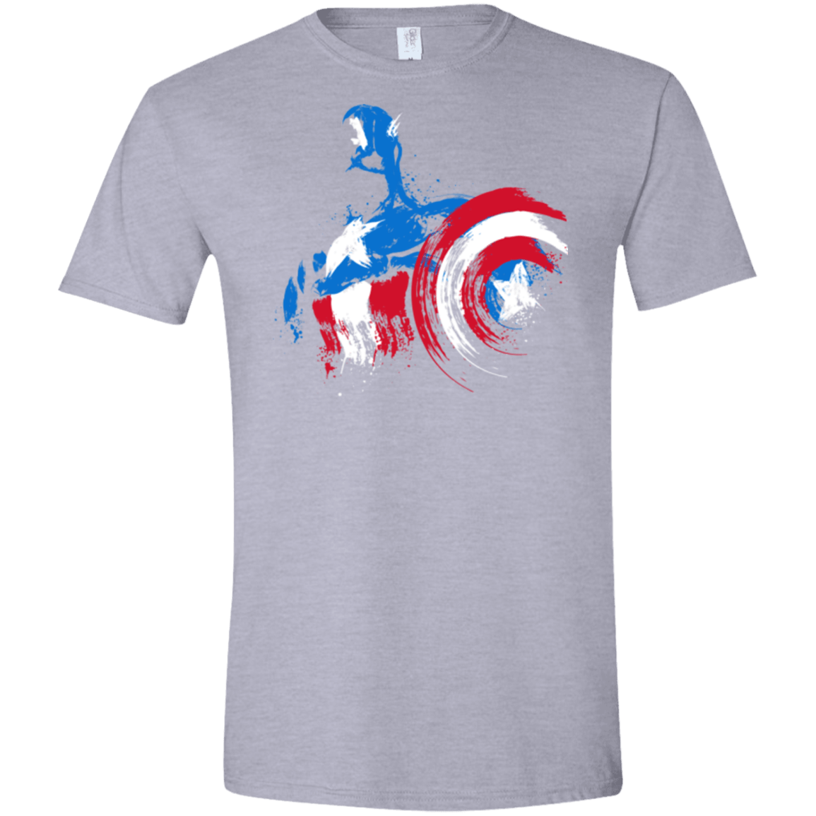 T-Shirts Sport Grey / X-Small Captain Men's Semi-Fitted Softstyle