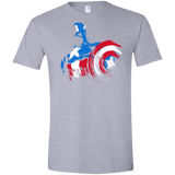 T-Shirts Sport Grey / X-Small Captain Men's Semi-Fitted Softstyle