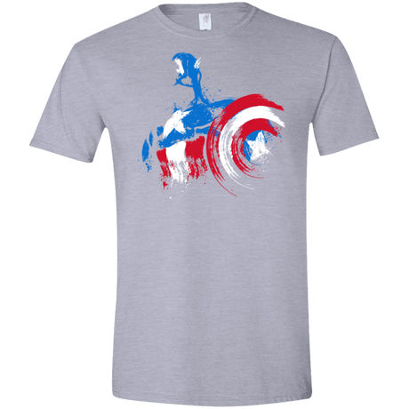 T-Shirts Sport Grey / X-Small Captain Men's Semi-Fitted Softstyle