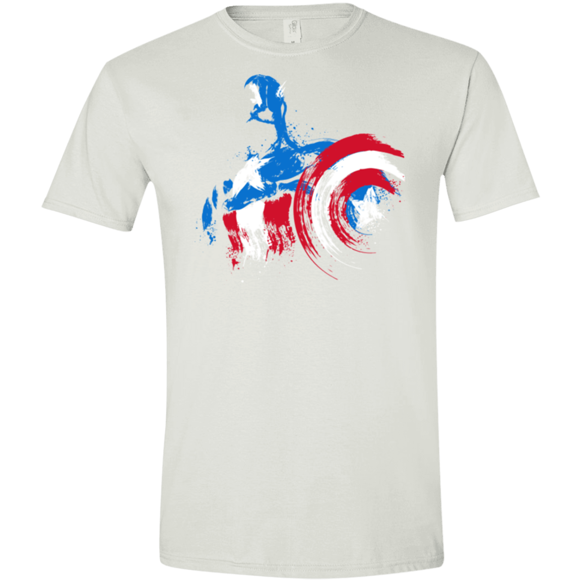 T-Shirts White / X-Small Captain Men's Semi-Fitted Softstyle