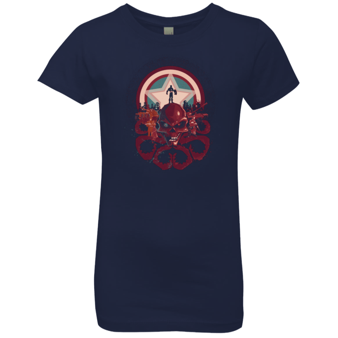 T-Shirts Midnight Navy / YXS Captain Nightmare Girls Premium T-Shirt