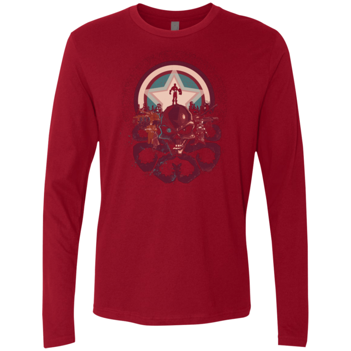 T-Shirts Cardinal / Small Captain Nightmare Men's Premium Long Sleeve