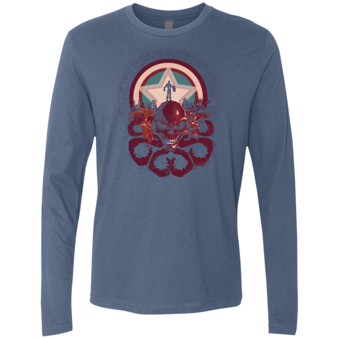 T-Shirts Indigo / Small Captain Nightmare Men's Premium Long Sleeve