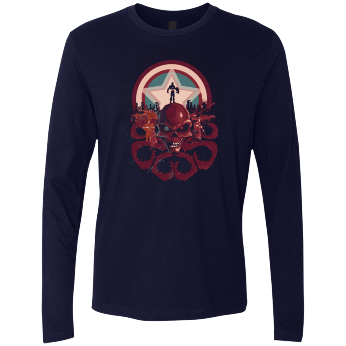 T-Shirts Midnight Navy / Small Captain Nightmare Men's Premium Long Sleeve