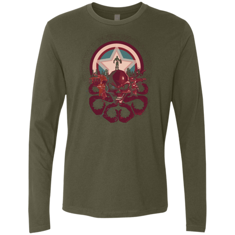 T-Shirts Military Green / Small Captain Nightmare Men's Premium Long Sleeve