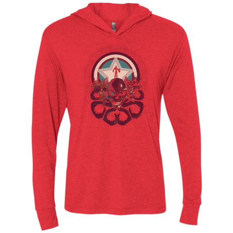 T-Shirts Vintage Red / X-Small Captain Nightmare Triblend Long Sleeve Hoodie Tee