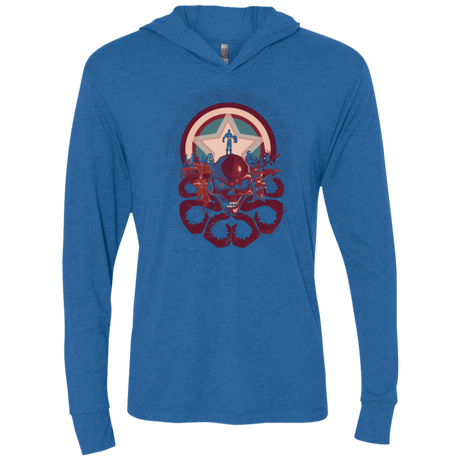 T-Shirts Vintage Royal / X-Small Captain Nightmare Triblend Long Sleeve Hoodie Tee