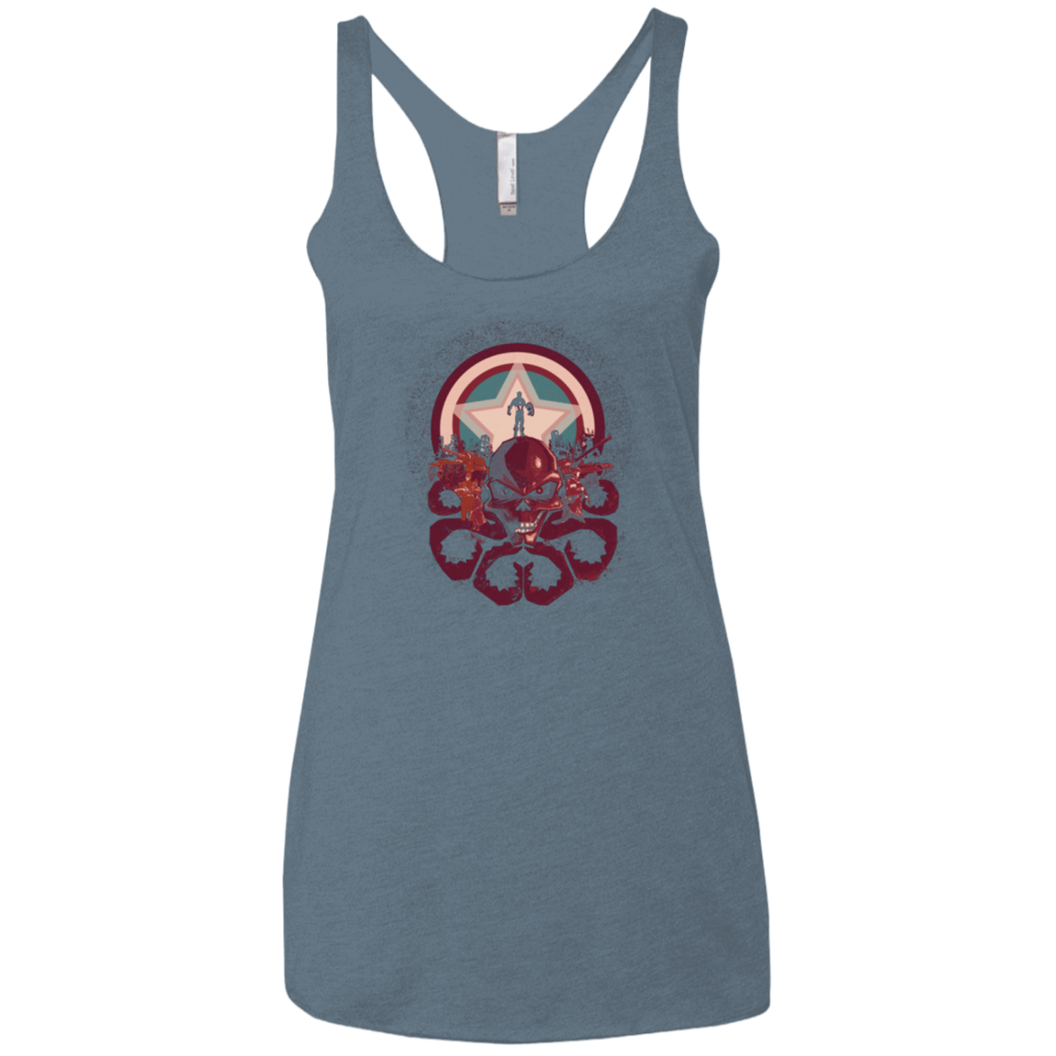 T-Shirts Indigo / X-Small Captain Nightmare Women's Triblend Racerback Tank
