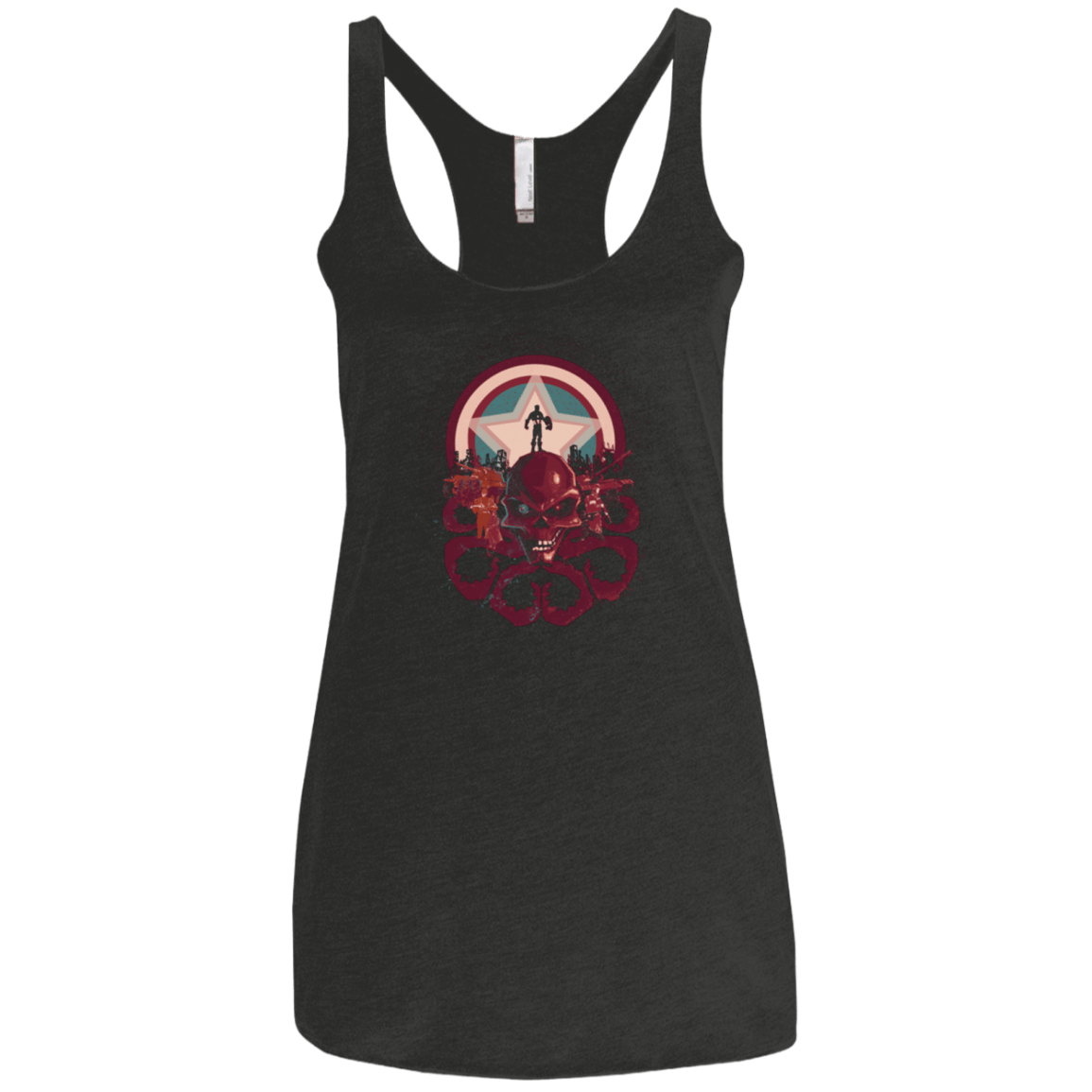 T-Shirts Vintage Black / X-Small Captain Nightmare Women's Triblend Racerback Tank