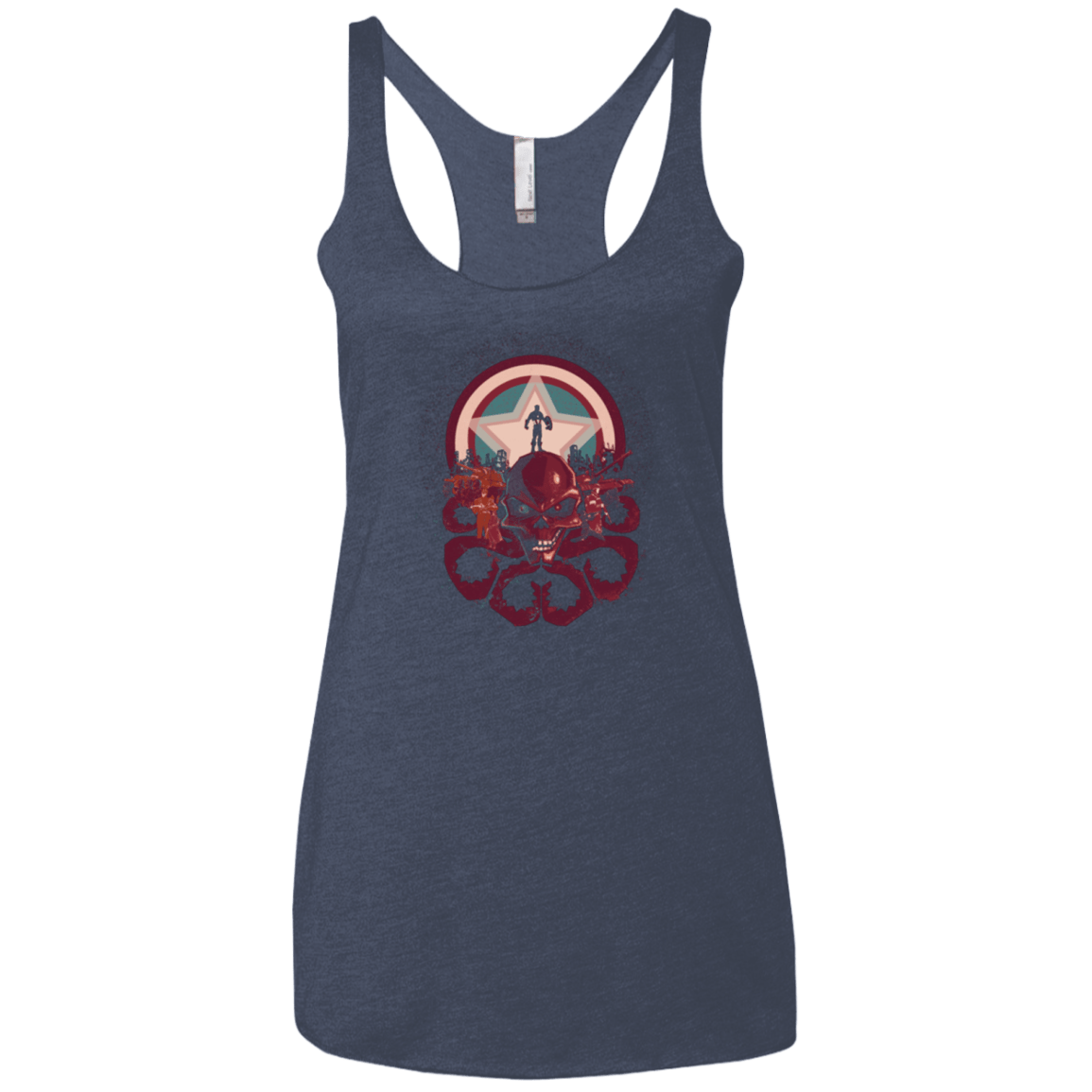 T-Shirts Vintage Navy / X-Small Captain Nightmare Women's Triblend Racerback Tank