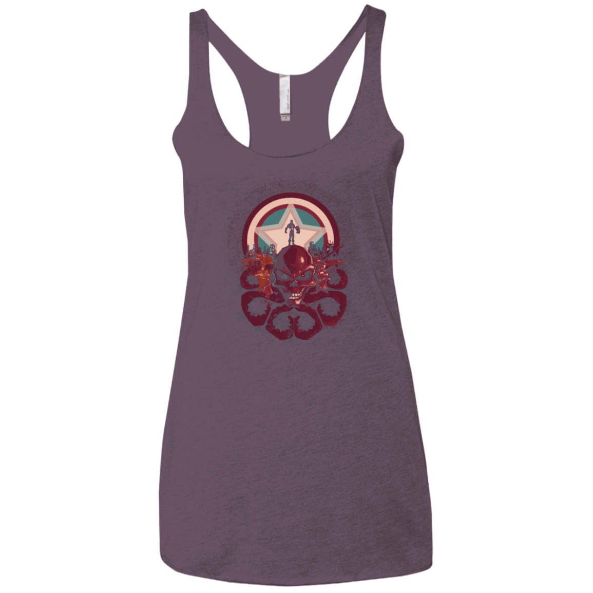 T-Shirts Vintage Purple / X-Small Captain Nightmare Women's Triblend Racerback Tank