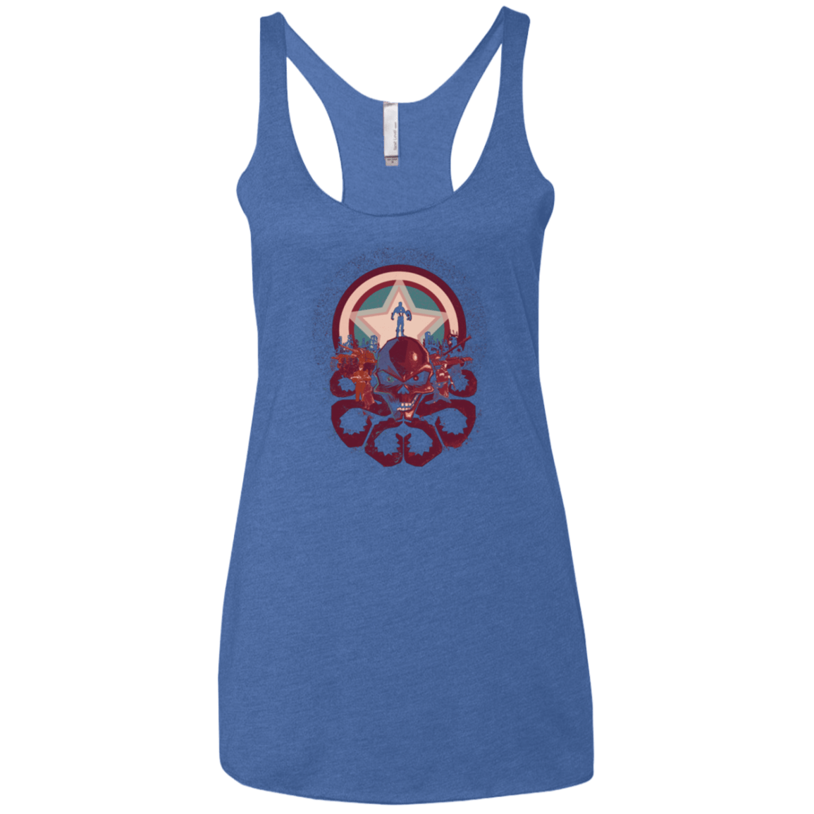 T-Shirts Vintage Royal / X-Small Captain Nightmare Women's Triblend Racerback Tank