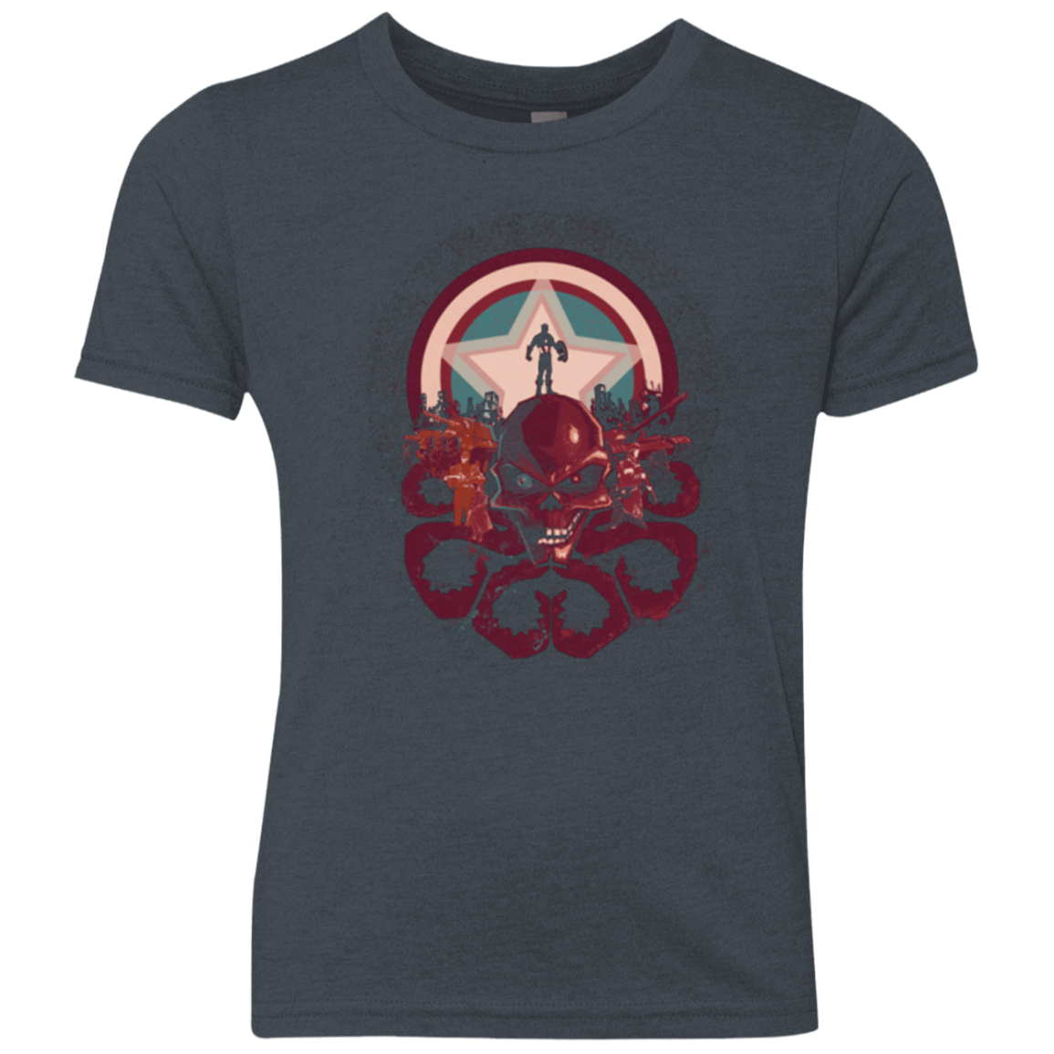 T-Shirts Vintage Navy / YXS Captain Nightmare Youth Triblend T-Shirt