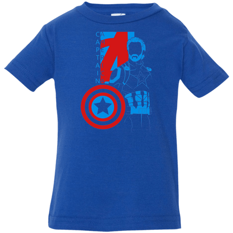 T-Shirts Royal / 6 Months Captain Profile Infant Premium T-Shirt