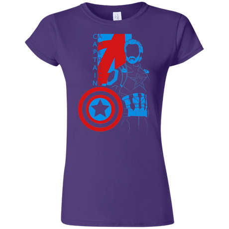 T-Shirts Purple / S Captain Profile Junior Slimmer-Fit T-Shirt