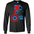 T-Shirts Black / S Captain Profile Men's Long Sleeve T-Shirt