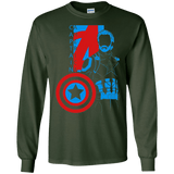 T-Shirts Forest Green / S Captain Profile Men's Long Sleeve T-Shirt