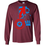 T-Shirts Maroon / S Captain Profile Men's Long Sleeve T-Shirt