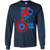 T-Shirts Navy / S Captain Profile Men's Long Sleeve T-Shirt