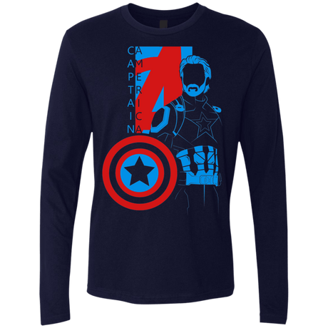 T-Shirts Midnight Navy / S Captain Profile Men's Premium Long Sleeve