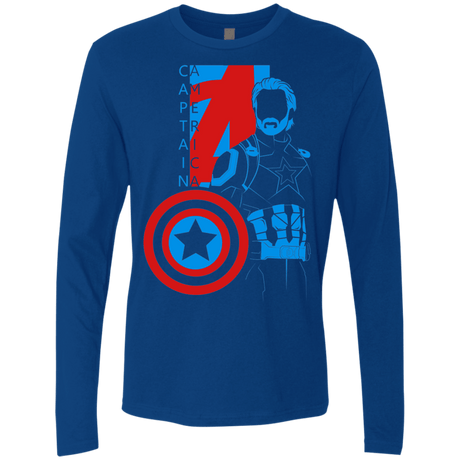 T-Shirts Royal / S Captain Profile Men's Premium Long Sleeve